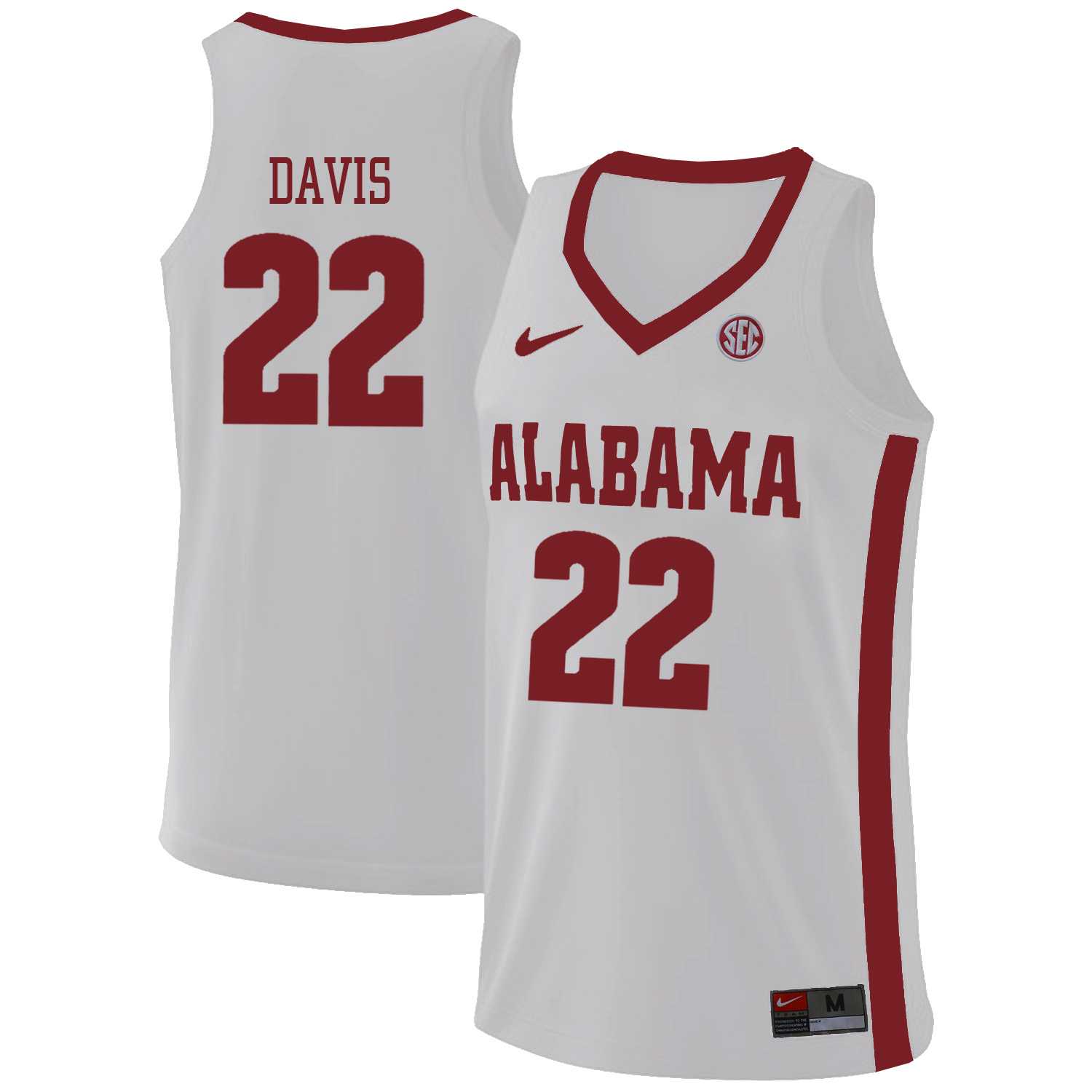 Alabama Crimson Tide #22 Ar'mond Davis White College Basketball Jersey Dzhi,We sell and wholesale Alabama Crimson Tide #22 Ar'mond Davis White College Basketball Jersey Dzhi on line form chian!